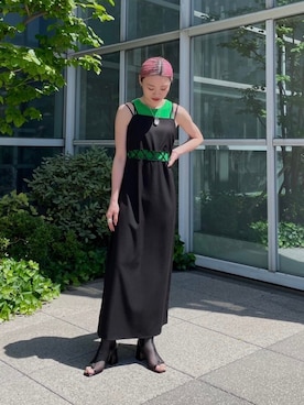 「SYKIA」｜「アイテム（ワンピース/ドレス）」を使った、MARTEさん（レディース・163cm）の春コーディネート