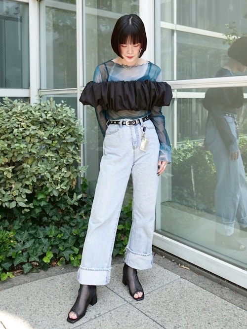 【最終値下げ】sahara サハラ　sheer Top'EARTH' Sheer Top'EARTH'/シアートップ（Tシャツ/カットソー）｜sahara