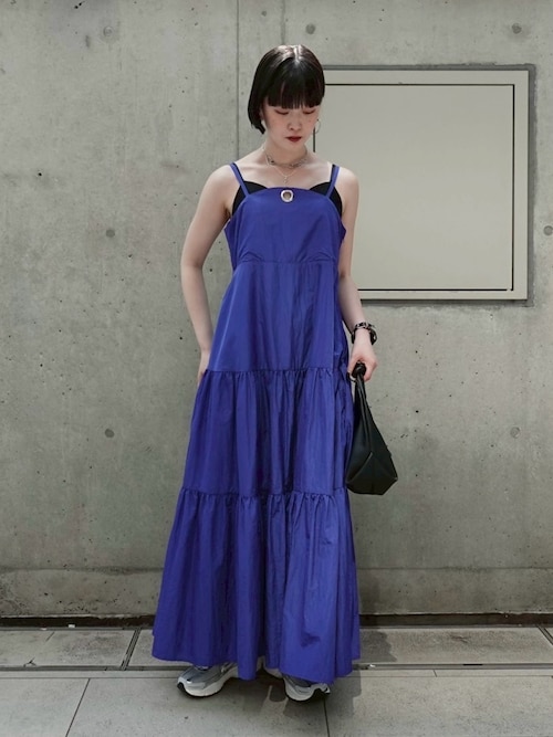 ワンピース Eyelet Tiered Dress marte Eyelet Tiered Dress｜アイレットティアードドレス – MARTE