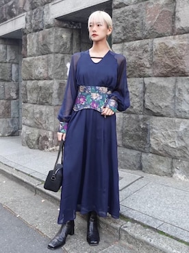 MARTEさん（レディース・160cm）の冬コーディネート