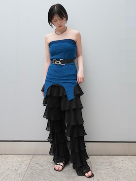 「Ruh Dhan（ルーダン）のアイテム」を使った、MARTEさん（レディース・158cm）の夏コーディネート