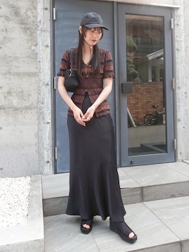 「sahara（サハラ）のアイテム」を使った、MARTEさん（レディース・168cm）の春コーディネート