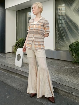「Ruh Dhan（ルーダン）のアイテム」を使った、MARTEさん（レディース・153cm）の夏コーディネート