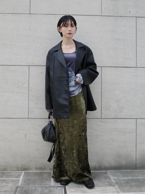 セール】2way Collar Over Jacket/2ウェイカラーオーバージャケット