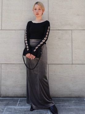 「ILANIS（イラニス）のアイテム」を使った、MARTEさん（レディース・153cm）の秋コーディネート