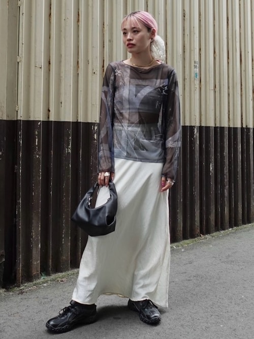 sahara× KOTOKA IZUMI Sheer Top（Tシャツ/カットソー）｜sahara