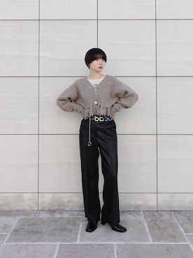 「SYKIA（シキア）のアイテム」を使った、MARTEさん（レディース・162cm）の冬コーディネート
