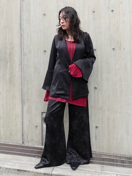 Lace Paneled Long Top（その他トップス）｜Ruh Dhan（ルーダン）の