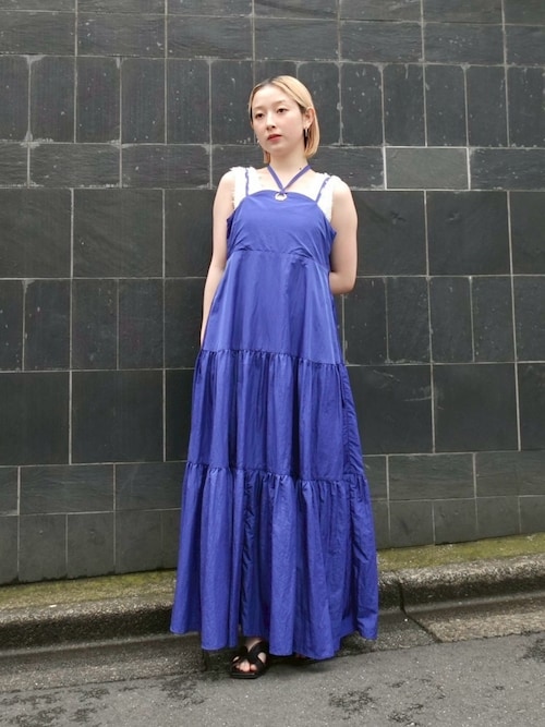 セール】Eyelet Tiered Dress/アイレットティアードドレス