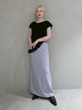 「アシンメトリー」｜MARTEさん（レディース・153cm）の春コーディネート