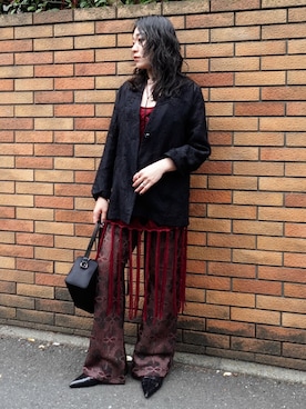 「sahara（サハラ）のアイテム」を使った、MARTEさん（レディース・159cm）の春コーディネート