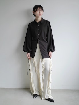 「sahara（サハラ）のアイテム」を使った、MARTEさん（レディース・162cm）の春コーディネート