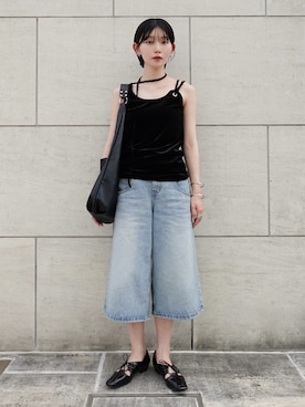 「sahara（サハラ）のアイテム」を使った、MARTEさん（レディース・162cm）の夏コーディネート