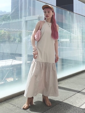 「sahara（サハラ）のアイテム」を使った、MARTEさん（レディース・163cm）の夏コーディネート