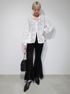 「Ruh Dhan（ルーダン）のアイテム」を使った、MARTEさん（レディース・160cm）の春コーディネート