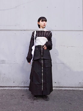 「MARTE（マルテ）のアイテム」を使った、MARTEさん（レディース・162cm）の冬コーディネート
