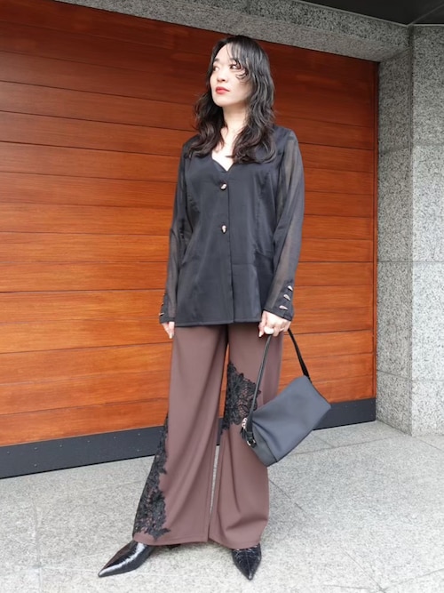 Shaped Button Sheer Jacket（その他アウター）｜sahara（サハラ）の