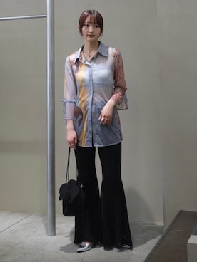 「Ruh Dhan（ルーダン）のアイテム」を使った、MARTEさん（レディース・164cm）の夏コーディネート