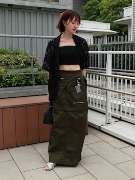 「アイテム（その他アウター）」を使った、MARTEさん（レディース・164cm）の夏コーディネート