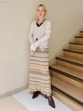 「sahara（サハラ）のアイテム」を使った、MARTEさん（レディース・153cm）の春コーディネート