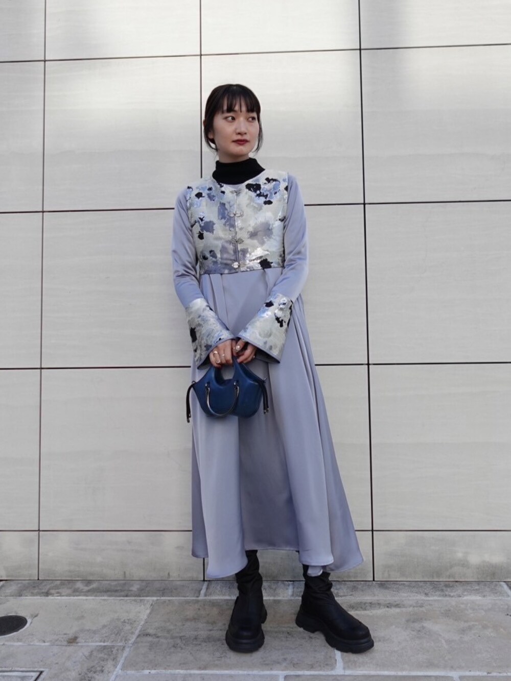 sahara（サハラ）の「Jacquard Vest Layered Dress/ジャガードベスト