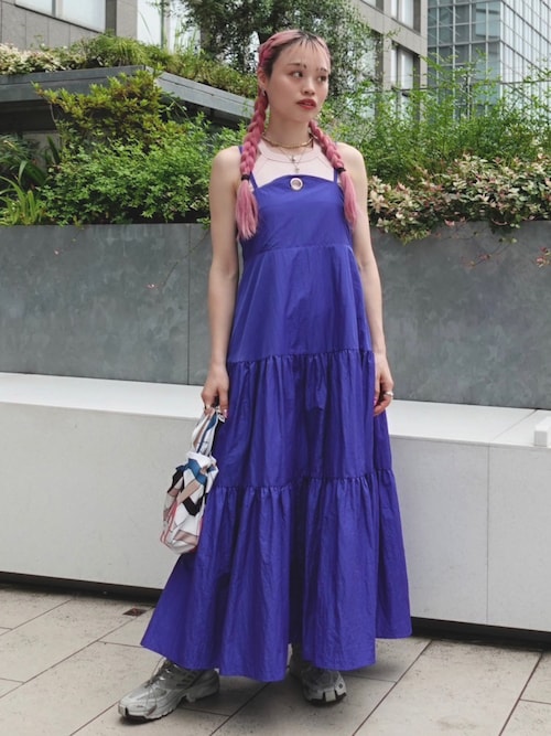 セール】Eyelet Tiered Dress/アイレットティアードドレス