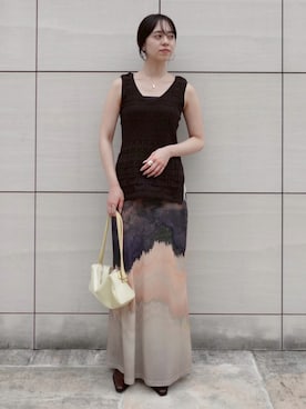 「Ruh Dhan（ルーダン）のアイテム」を使った、MARTEさん（レディース・162cm）の夏コーディネート