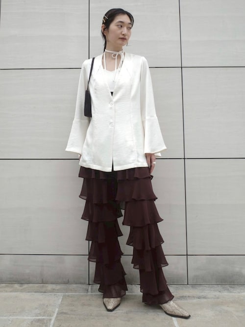 Flare Sleeve Satin Jacket/フレアスリーブサテンジャケット（その他