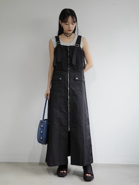 「sahara（サハラ）のアイテム」を使った、MARTEさん（レディース・158cm）の春コーディネート