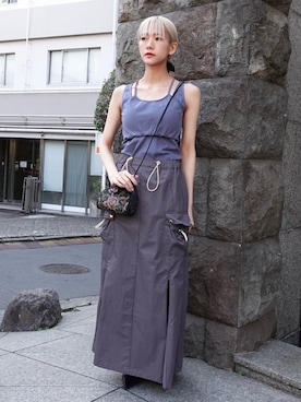 「sahara（サハラ）のアイテム」を使った、MARTEさん（レディース・160cm）の春コーディネート