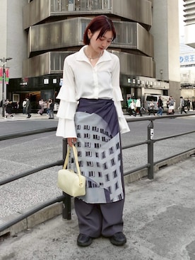 「sahara（サハラ）のアイテム」を使った、MARTEさん（レディース・164cm）の春コーディネート