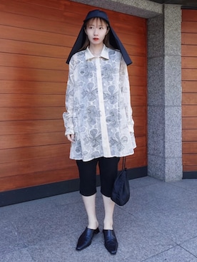 「sahara（サハラ）のアイテム」を使った、MARTEさん（レディース・157cm）の冬コーディネート