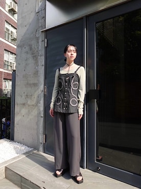 「アイテム（その他トップス）」を使った、MARTEさん（レディース・162cm）の春コーディネート