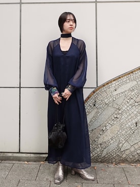 MARTEさん（レディース・162cm）の冬コーディネート