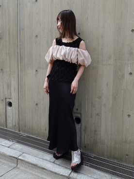 「sahara（サハラ）のアイテム」を使った、MARTEさん（レディース・158cm）の夏コーディネート
