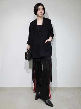 「Ruh Dhan（ルーダン）のアイテム」を使った、MARTEさん（レディース・162cm）の春コーディネート