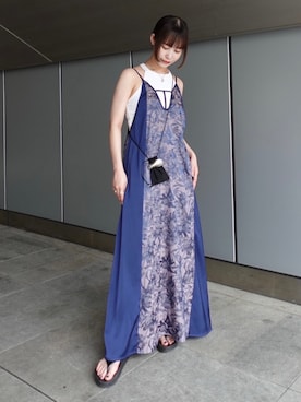 「sahara（サハラ）のアイテム」を使った、MARTEさん（レディース・158cm）の夏コーディネート