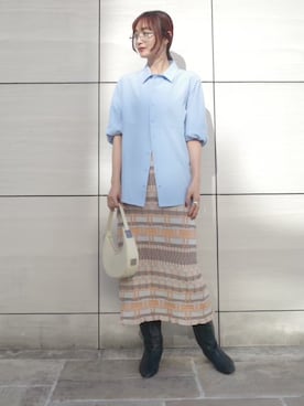 「Ruh Dhan（ルーダン）のアイテム」を使った、MARTEさん（レディース・168cm）の夏コーディネート