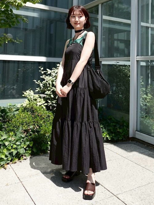 セール】Eyelet Tiered Dress/アイレットティアードドレス
