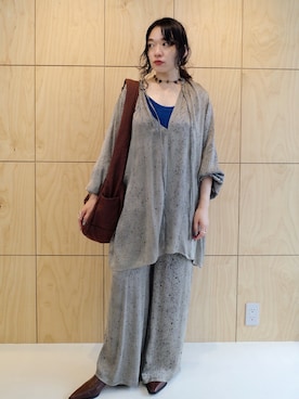「Ruh Dhan（ルーダン）のアイテム」を使った、MARTEさん（レディース・159cm）の夏コーディネート