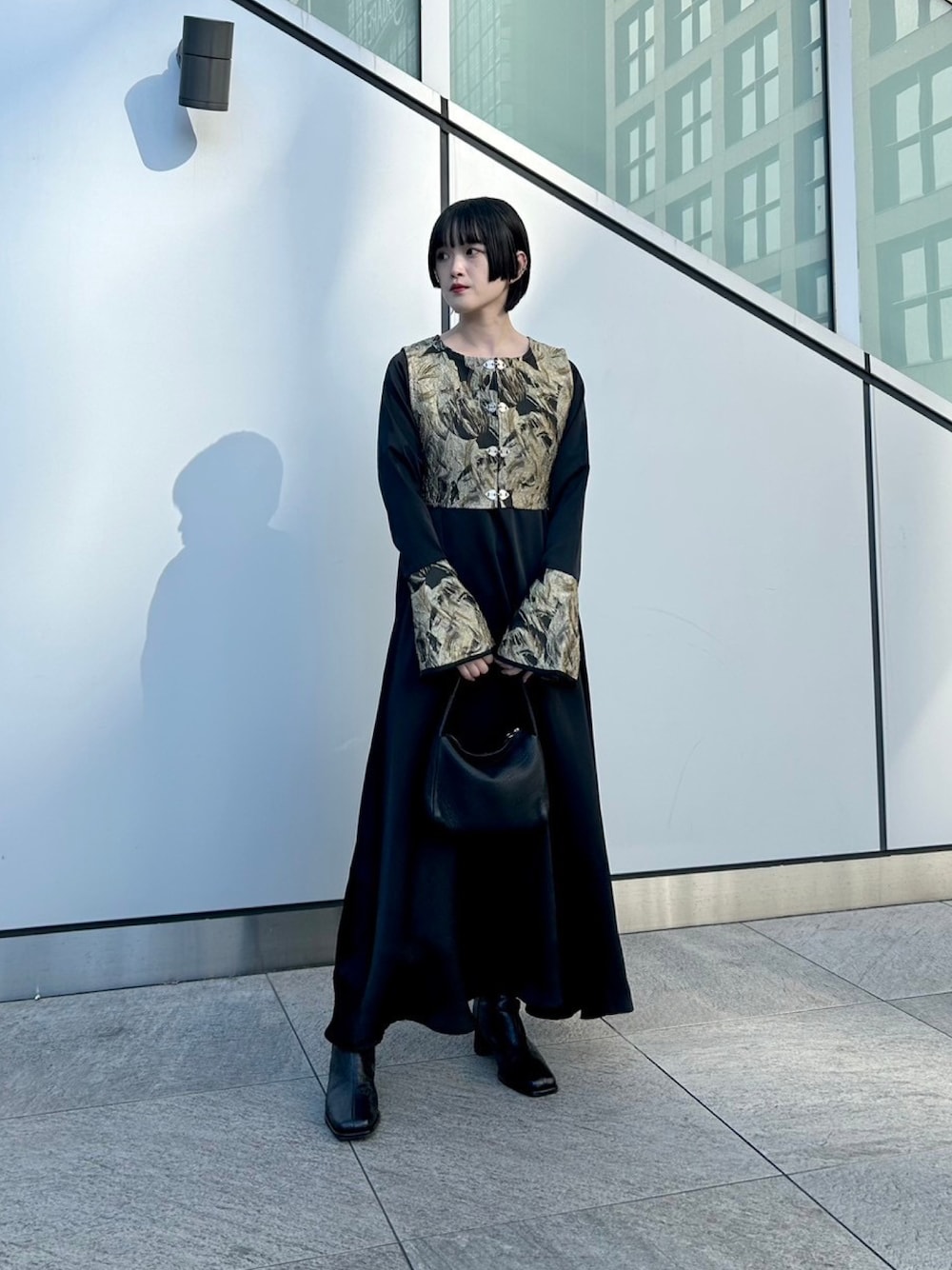 sahara（サハラ）の「Jacquard Vest Layered Dress/ジャガードベスト