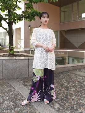 MARTEさん（レディース・159cm）の夏コーディネート