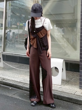 「sahara（サハラ）のアイテム」を使った、MARTEさん（レディース・162cm）の春コーディネート