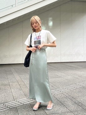 「SYKIA（シキア）のアイテム」を使った、MARTEさん（レディース・160cm）の夏コーディネート