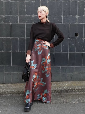 「sahara（サハラ）のアイテム」を使った、MARTEさん（レディース・160cm）の春コーディネート