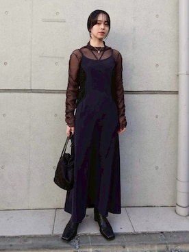 「sahara（サハラ）のアイテム」を使った、MARTEさん（レディース・162cm）の春コーディネート