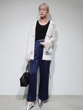 「sahara（サハラ）のアイテム」を使った、MARTEさん（レディース・160cm）の春コーディネート