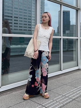 MARTEさん(レディース・163cm)の夏コーディネート