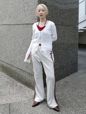 「Ruh Dhan（ルーダン）のアイテム」を使った、MARTEさん（レディース・153cm）の春コーディネート