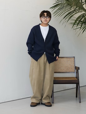 「アイテム（チノパンツ）」を使った、かやさん（メンズ・168cm）の冬コーディネート